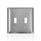 Leviton Leviton C-Series Satin Silver 2 gang Stainless Steel Toggle Wall Plate 1 pk 00SL2-000 - alternate 1